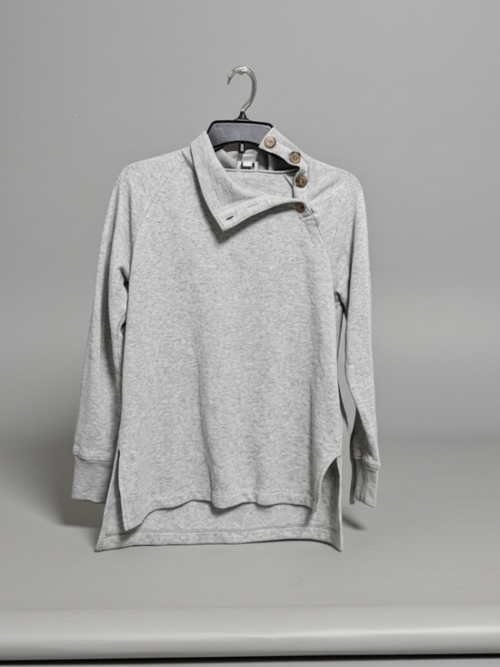 J. Crew Sweaters - J. Crew Heather Gray XXS Button-Shoulder Crewneck Sweater